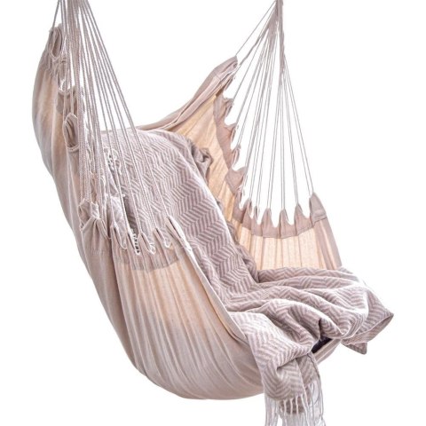 Ambiance Hamak Brazylijski Podwieszany Fotel Grafitowy z Poduszką ProGarden 95 cm