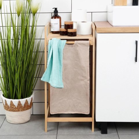 Bathroom Solutions Kosz na pranie bambusowy 33x33x73cm