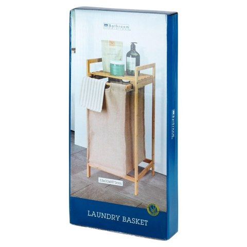 Bathroom Solutions Kosz na pranie bambusowy 33x33x73cm