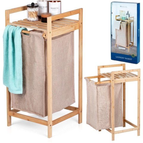 Bathroom Solutions Kosz na pranie bambusowy 33x33x73cm