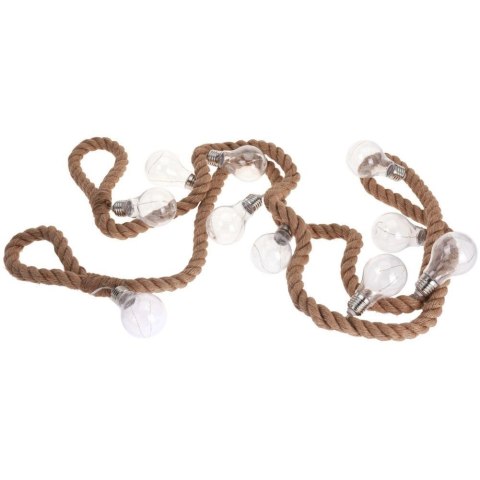 Decorative Lighting Girlanda na sznurze parcianym 30 LED 3 m 10 szt.