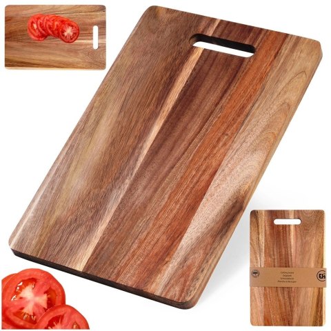EXCELLENT HOUSEWARE Deska do krojenia drewniana 40x25 cm