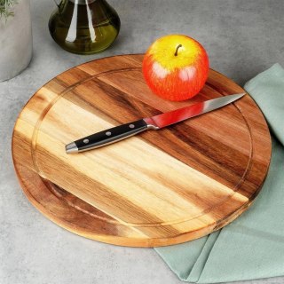 EXCELLENT HOUSEWARE Deska z Drewna Akacjowego do Krojenia Serwowania Serów Wędlin ORION 30 cm