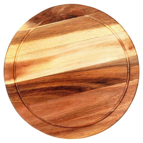 EXCELLENT HOUSEWARE Deska z Drewna Akacjowego do Krojenia Serwowania Serów Wędlin ORION 30 cm