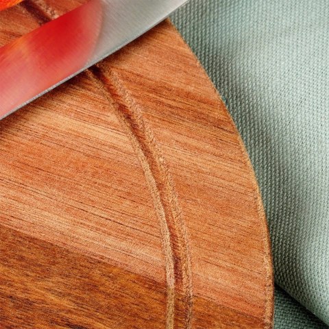 EXCELLENT HOUSEWARE Deska z Drewna Akacjowego do Krojenia Serwowania Serów Wędlin ORION 30 cm