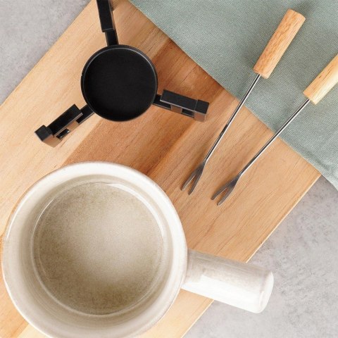 EXCELLENT HOUSEWARE Garnek Kociołek do Fondue CzekoladowePorcelanowy EXCELLENT HOUSEWARE 4 el.