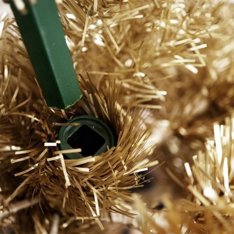 Home Styling Collection Choinka Świąteczna Sztuczna Złota Ozdobna ORION 120 cm