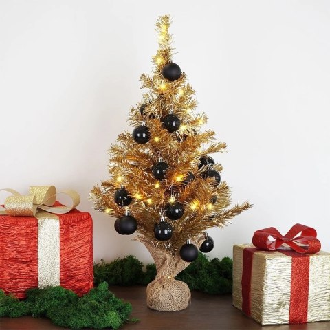 Home Styling Collection Choinka Sztuczna Świąteczna Dekoracyjna Złota HOME STYLING COLLECTION 60 cm