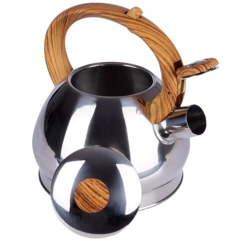 Orion Czajnik z gwizdkiem stalowy srebrny 1,5 l