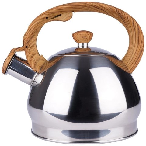 Orion Czajnik z gwizdkiem stalowy srebrny 1,5 l