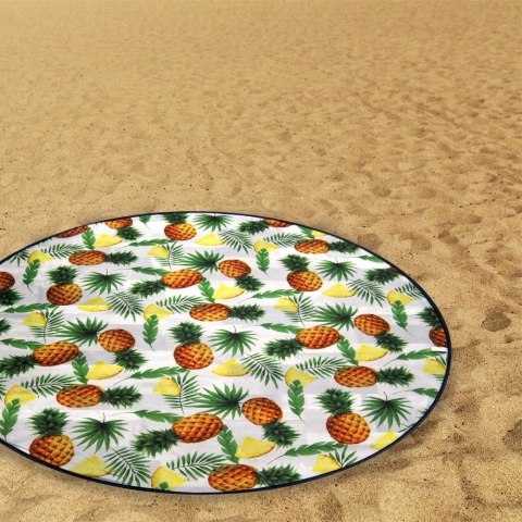 Orion Koc Mata Piknikowa Plażowa Okrągła Lekka z Pokrowcem Solidna PROBEACH 138cm