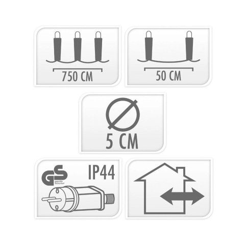 PROGARDEN Girlanda Lampki Świąteczne Żarówki Ogrodowe PROGARDEN LED 7,5 m 10 szt.