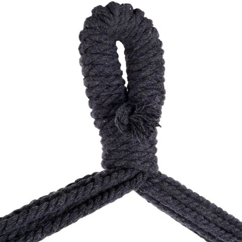 PROGARDEN Hamak Brazylijski Podwieszany Fotel Grafitowy z Poduszką ProGarden 45x45 cm