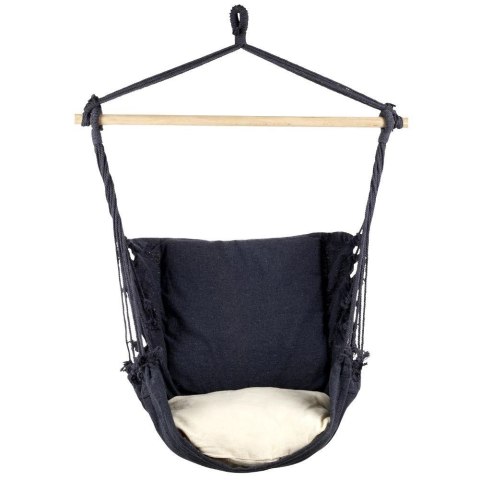 PROGARDEN Hamak Ogrodowy Brazylijski Grafitowy z Poduszką Wytrzymały ORION