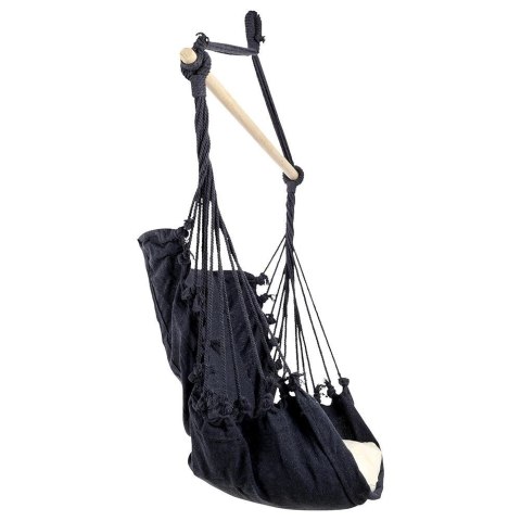 PROGARDEN Hamak Ogrodowy Brazylijski Grafitowy z Poduszką Wytrzymały ORION