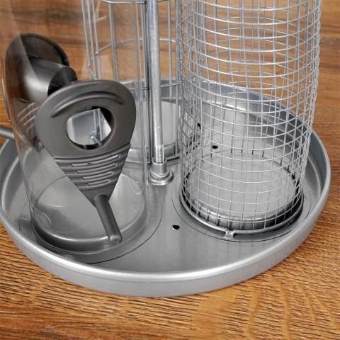 PROGARDEN Karmnik dla Ptaków na Kule Tłuszczowe Metalowy Potrójny ORION 36,5 cm