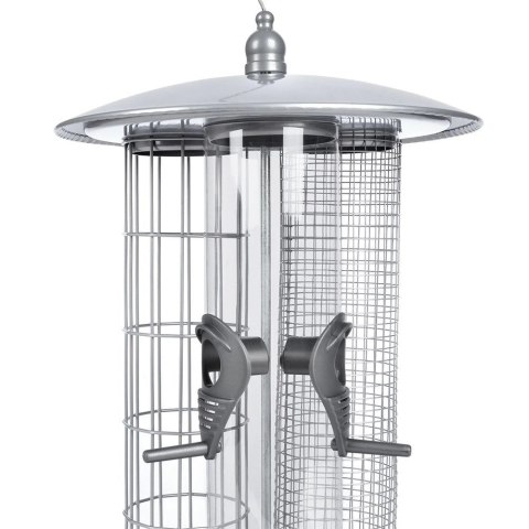 PROGARDEN Karmnik dla Ptaków na Kule Tłuszczowe Metalowy Potrójny ORION 36,5 cm