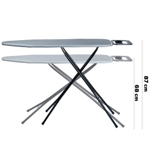 Vilde Deska do Prasowania Szara Solidna Regulowana VILDE 130 x 34 x 87,5 cm