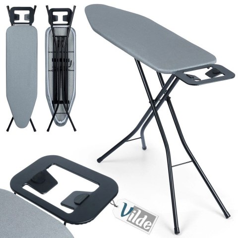 Vilde Deska do Prasowania Szara Solidna Regulowana VILDE 130 x 34 x 87,5 cm