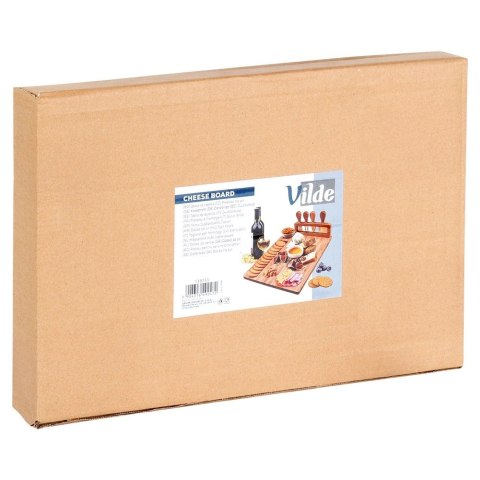 Vilde Deska do serów z nożami bambusowa 5 el.