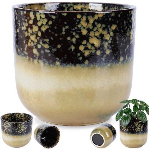 Vilde Doniczka Porcelanowa Szkliwiona Glazurowana Ozdobna Stylowa VILDE 17,5 cm