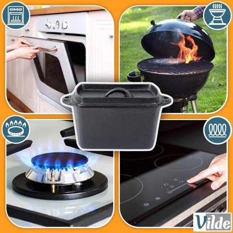 Vilde Forma do chleba z pokrywką żeliwna CAST LINE 27 cm, 2 l