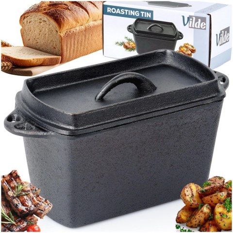 Vilde Forma do chleba z pokrywką żeliwna CAST LINE 27 cm, 2 l