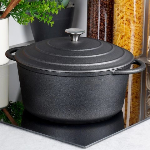 Vilde Garnek Żeliwny Solidny Gaz Indukcja Solidny Uniwersalny VILDE 33x26x12 cm