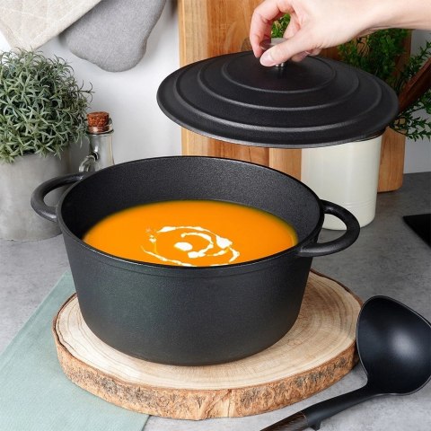 Vilde Garnek Żeliwny Solidny Gaz Indukcja Solidny Uniwersalny VILDE 33x26x12 cm