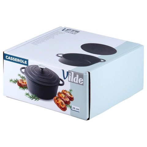 Vilde Garnek Żeliwny Solidny Gaz Indukcja Solidny Uniwersalny VILDE 33x26x12 cm