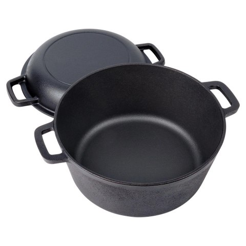 Vilde Garnek z pokrywką żeliwny 2w1 CAST LINE 26 cm 4,5 l / 1,6 l