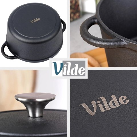 Vilde Garnek z pokrywką żeliwny CAST LINE 22 cm, 2,6 l