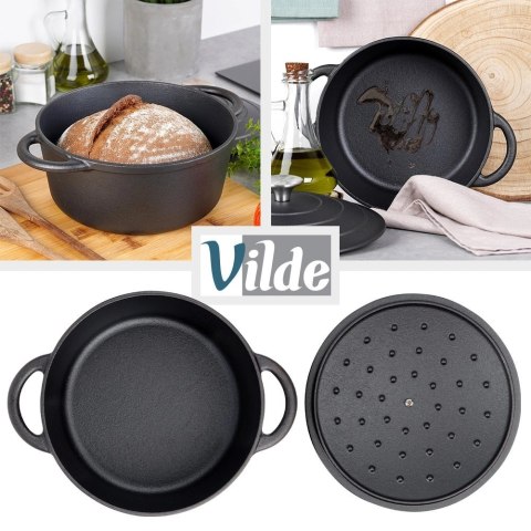 Vilde Garnek z pokrywką żeliwny CAST LINE 22 cm, 2,6 l