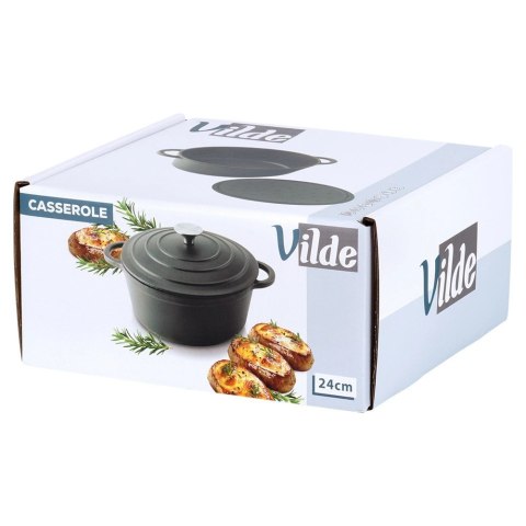 Vilde Garnek z pokrywką żeliwny CAST LINE 24 cm, 3,9 l