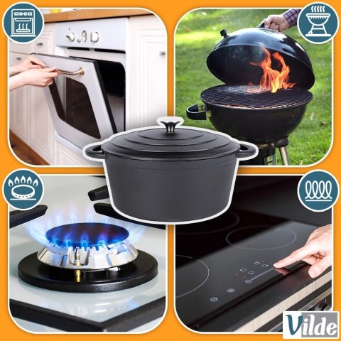 Vilde Garnek z pokrywką żeliwny CAST LINE 28 cm, 5,9 l