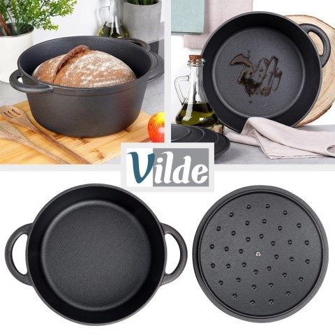 Vilde Garnek z pokrywką żeliwny CAST LINE 28 cm, 5,9 l