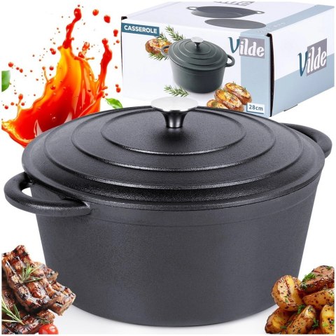 Vilde Garnek z pokrywką żeliwny CAST LINE 28 cm, 5,9 l