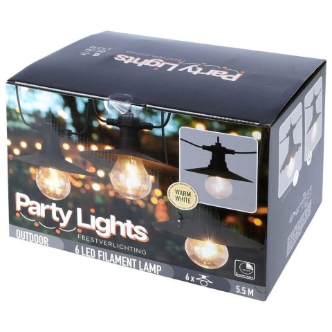 Vilde Girlanda Ogrodowa Żarówki Lampki Ozdobne VILDE LED 5,5 m 6 szt.