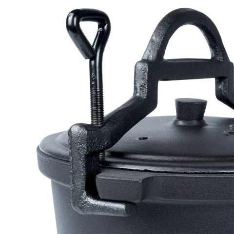 Vilde Kociołek Żeliwny Emaliowany na Nóżkach z Pokrywką Okrągły Solidny VILDE 4 l