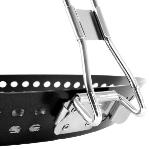 BBQ Koszyk do Grillowania Grilla Metalowy Perforowany Czarny BBQ 55 x 31 cm