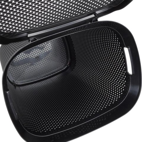 Bathroom Solutions Kosz na Pranie Ubrania Łazienkowy Plastikowy Czarny BATHROOM SOLUTIONS 60 L