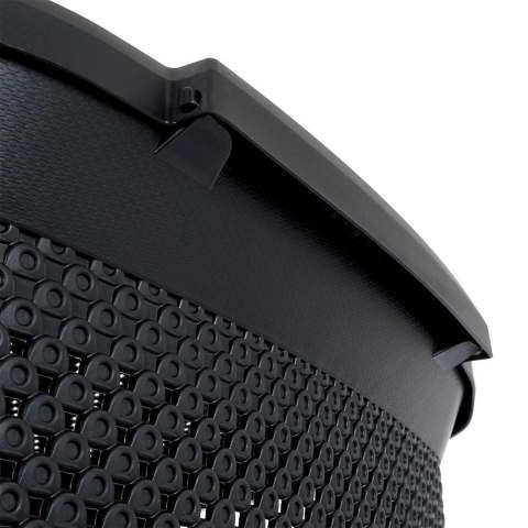 Bathroom Solutions Kosz na Pranie Ubrania Łazienkowy Plastikowy Czarny BATHROOM SOLUTIONS 60 L