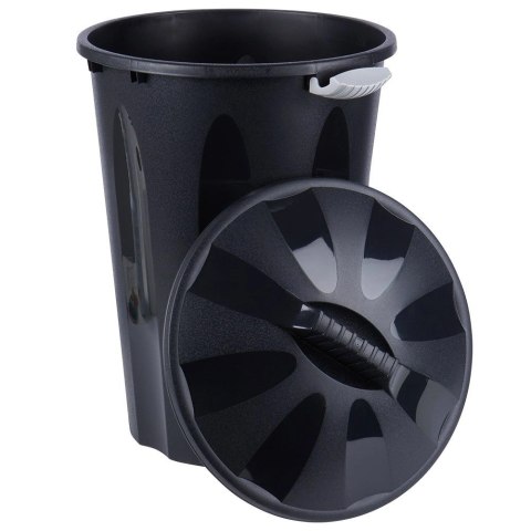 Vilde Kosz na Śmieci Odpady Kompostownik Plastikowy Czarny ORION 40 L