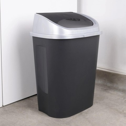 Vilde Kosz na Śmieci Odpady Plastikowy Czarny do Kuchni Łazienkowy VILDE 25 l