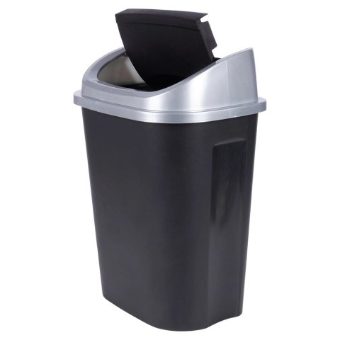 Vilde Kosz na Śmieci Odpady Plastikowy Czarny do Kuchni Łazienkowy VILDE 25 l