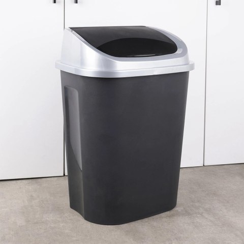 Vilde Kosz na Śmieci do Kuchni Plastikowy Czarny Uniwersalny VILDE 50 l