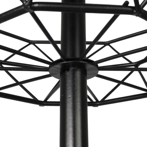 Vilde Koszyk na Owoce Warzywa 2-Poziomowy Metalowy Czarny Solidny VILDE 43 x 30cm