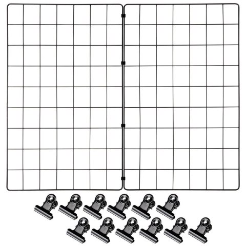 Vilde Kratka na Zdjęcia Notatki Ścianę Metalowa Biurowa Czarna VILDE 58 x 72 cm