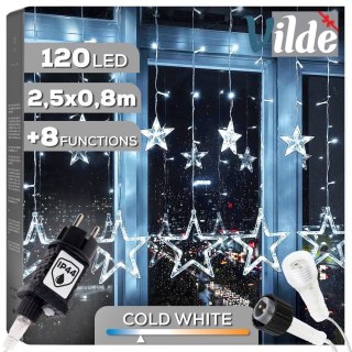 Vilde Kurtyna świetlna zewnętrzna 120 LED 2,5 m