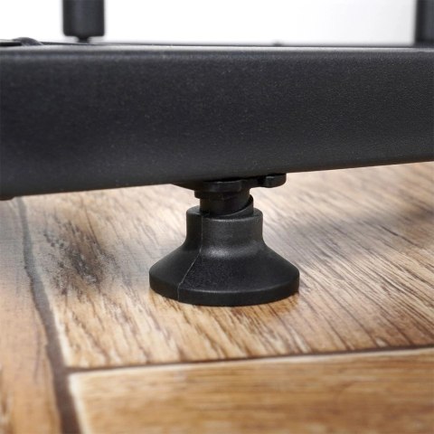 Vilde Kwietnik Stojak Kaskada Metalowy Czarny 8-poziomowy VILDE 142 cm